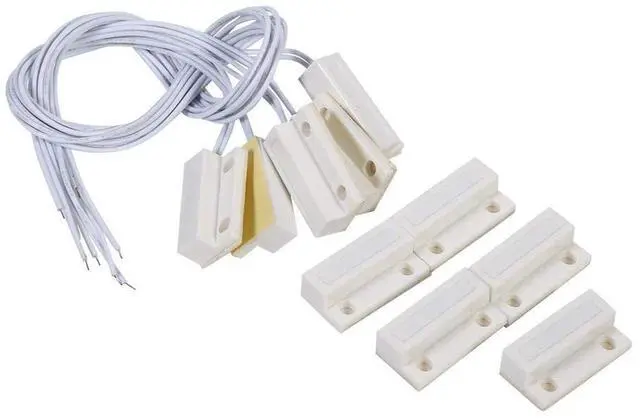 Main image of 5 Pairs MC-38 Magnetic Door Switch Window Magnetic Switch Home Alarm Sensor Normally Closed (NC)