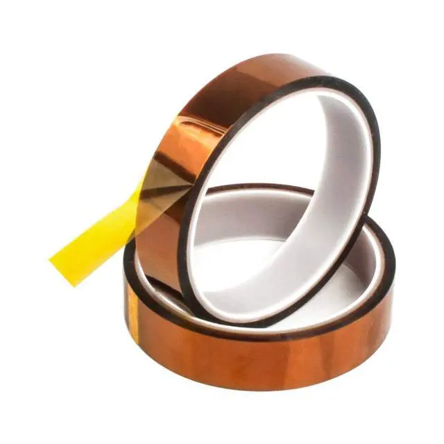 Alt view image 5 of 7 - 2pcs 20mm Gold High Temperature Heat Resistant Tape Polyimide BGA Tape 100ft 30M Length