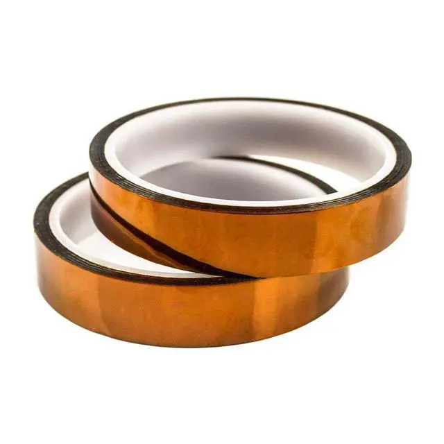 Alt view image 6 of 7 - 2pcs 20mm Gold High Temperature Heat Resistant Tape Polyimide BGA Tape 100ft 30M Length