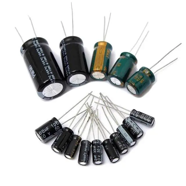 Alt view image 6 of 7 - 500pcs Electrolytic Capacitor Assortment Kit Box 0.1uF-1000uF 24 Values Mixed DIP Electrolytic Capacitors Kit 10V 16V 25V 50V with Transparent Storage Box