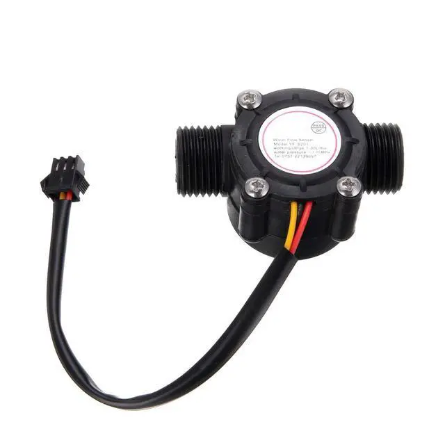 Alt view image 7 of 7 - G1/2" Water Flow Hall Sensor Switch 1-30L/min 1.75MPa Flow Meter Flowmeter Counter Water Flow Sensor