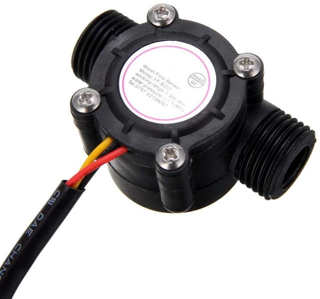 Alt view image 3 of 6 - G1/2" Water Flow Hall Sensor Switch 1-30L/min 1.75MPa Flow Meter Flowmeter Count