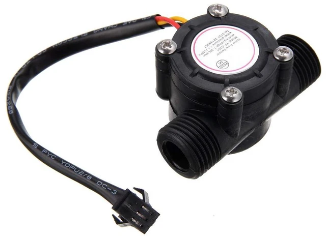 Alt view image 4 of 6 - G1/2" Water Flow Hall Sensor Switch 1-30L/min 1.75MPa Flow Meter Flowmeter Count