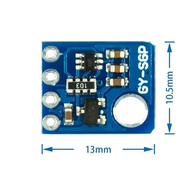 Alt view image 5 of 7 - SGP30 TVOC eCO2 Gas Sensor Air Quality Monitoring Detect Sensor Formaldehyde Carbon Dioxide Detect Sensor Indoor Air Tester GY-SGP30