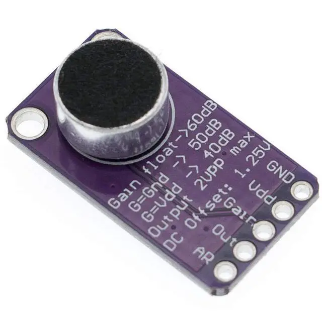Alt view image 4 of 7 - 2pcs MAX9814 Microphone Amplifier Sensor Module AGC Amplifier Board Auto Gain Control VGA Low Noise Microphone Bias