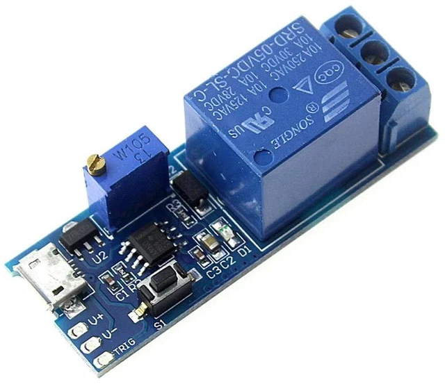 Alt view image 4 of 7 - 2pcs DC 5V Trigger Time Delay Switch Relay Module Adjustable Time Delay Control