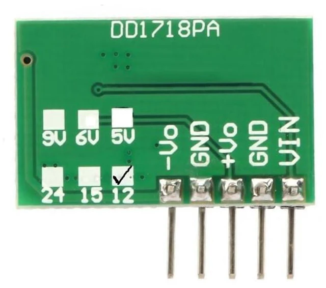 Alt view image 4 of 6 - 2pcs DD1718PA DC-DC Voltage Converter Module DC 3V-18V to ±5V/±6V/±9V/±12V/±15V/