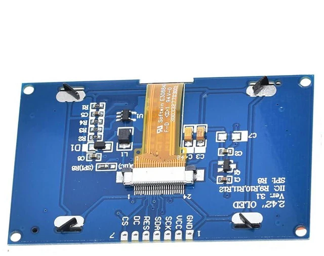 Alt view image 2 of 5 - 2.42" SSD1309 128x64 OLED Display Module 2.42 Inch OLED LCD Display Module IIC I