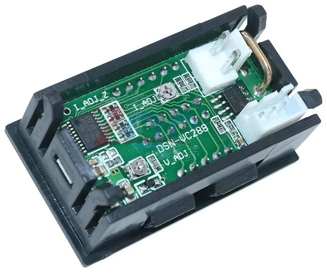 Alt view image 4 of 6 - 2pcs 0.28" Digital Voltmeter Ammeter DC 100V 10A Amp Voltage Current Meter Teste