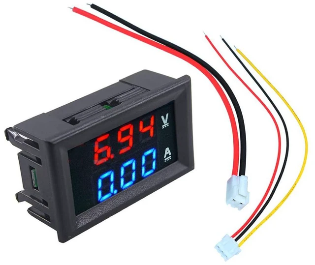 Alt view image 3 of 6 - 2pcs 0.28" Digital Voltmeter Ammeter DC 100V 10A Amp Voltage Current Meter Teste