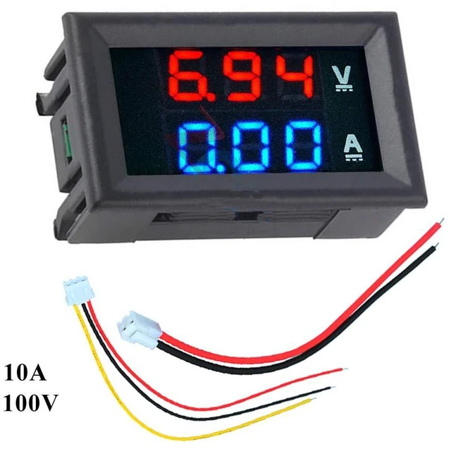 Alt view image 2 of 6 - 2pcs 0.28" Digital Voltmeter Ammeter DC 100V 10A Amp Voltage Current Meter Teste