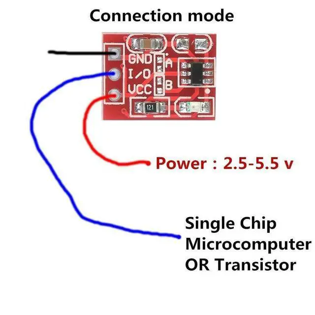Alt view image 7 of 7 - 20pcs TTP223 Capacitive Switch Button Module Self-Lock Switch Button Module High Low Level Output