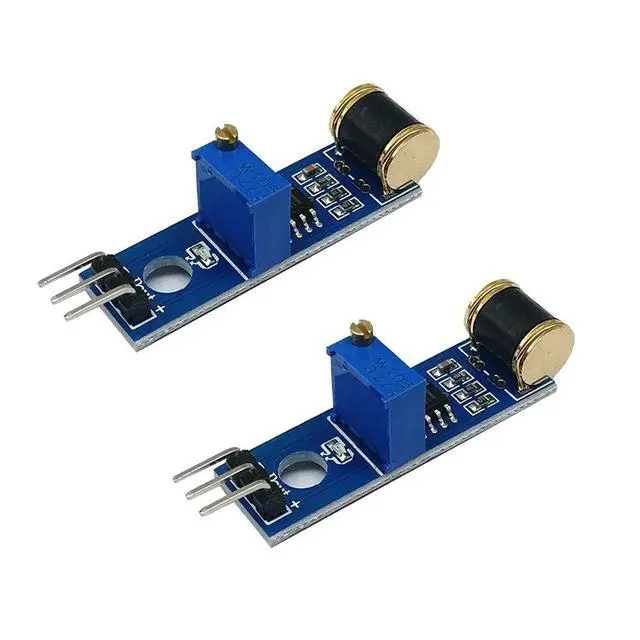 Alt view image 6 of 7 - 2pcs 801S Vibration Sensor Module Vibration Model Analog Output Adjustable Sensitivity