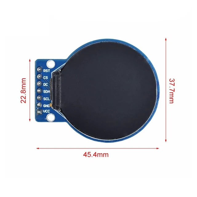 Alt view image 4 of 5 - 1.28" TFT LCD Display Module 1.28 Inch GC9A01 240 * 240 RGB IPS LCD Display Scre