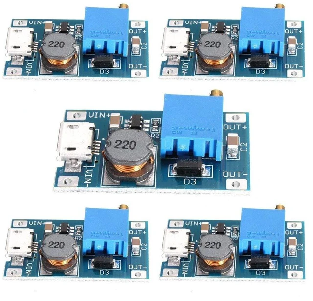 Main image of 5pcs DC-DC Step Up Converter Booster Power Supply Module Boost Step-up Board MAX