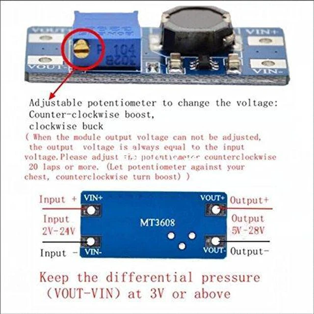 Alt view image 4 of 5 - 5pcs DC-DC Step Up Converter Booster Power Supply Module Boost Step-up Board MAX