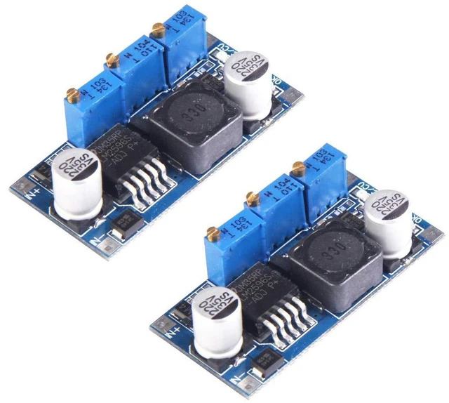 Main image of 2pcs LM2596 DC-DC Adjustable Step Down Power Module 7V-35V to 1.25V-30V 3A