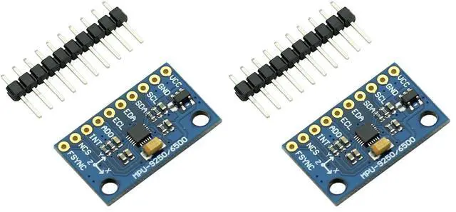 Alt view image 6 of 7 - MPU9250 GY-9250 9-Axis 9 DOF 16 Bit Gyroscope Acceleration Magnetic Sensor 9-Axis Attitude +Gyro+Accelerator+Magnetometer Sensor Module IIC/SPI (Pack of 2)