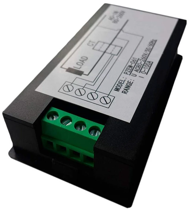 Alt view image 4 of 7 - Digital Multimeter AC 80-260V 100A PZEM-061 LCD Display Digital Current Voltage