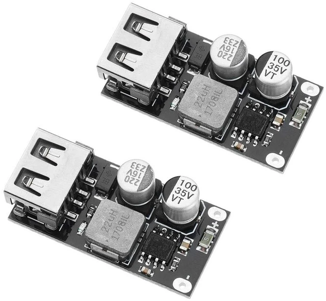 Main image of 2PCS DC-DC Power Buck Module 6V-32V12V24V to QC3.0 Fast Charging Single USB Char