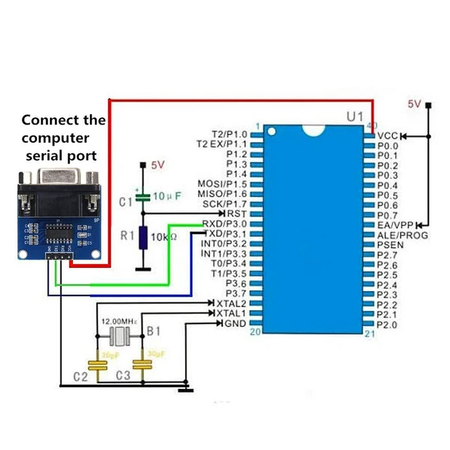 Alt view image 5 of 6 - 5pcs RS232 to TTL Converter Module COM Serial Port Board MAX3232 MAX232CSE