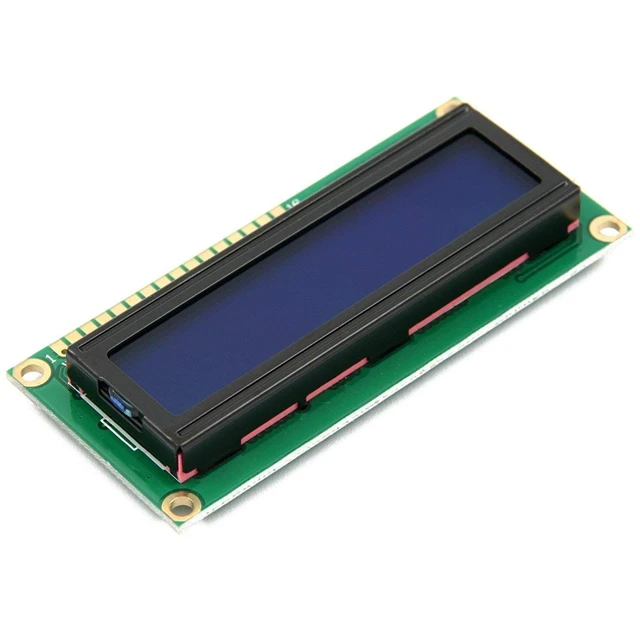 Alt view image 2 of 6 - 2pcs HD44780 1602 LCD Display Module DC 5V 16x2 Character LCM Blue Blacklight Ne