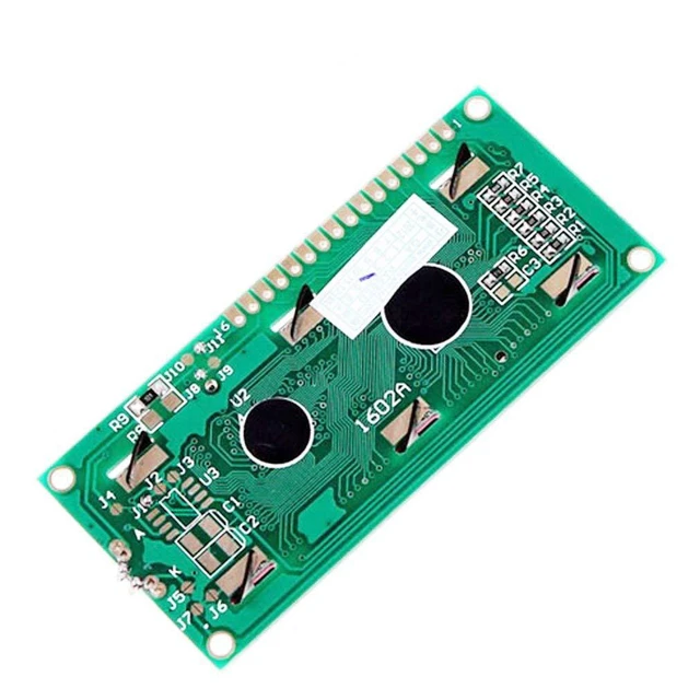 Alt view image 4 of 6 - 2pcs HD44780 1602 LCD Display Module DC 5V 16x2 Character LCM Blue Blacklight Ne