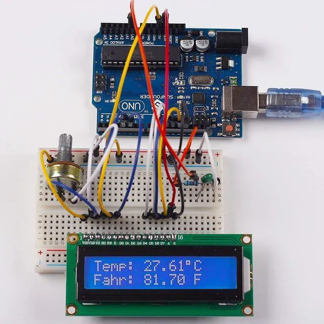 Alt view image 5 of 6 - 2pcs HD44780 1602 LCD Display Module DC 5V 16x2 Character LCM Blue Blacklight Ne