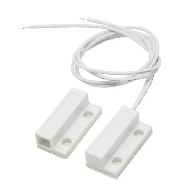 Alt view image 6 of 7 - 5 Pairs MC-38 Magnetic Door Switch Window Magnetic Switch Home Alarm Sensor Normally Closed (NC)