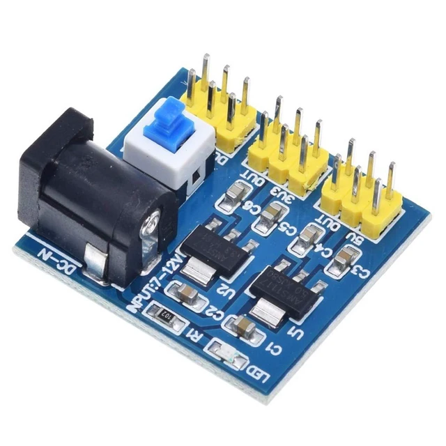 Alt view image 3 of 4 - 5pcs DC-DC 12V to 3.3V 5V Power Module 3.3V 5V 12V Multi Output Voltage Conversi