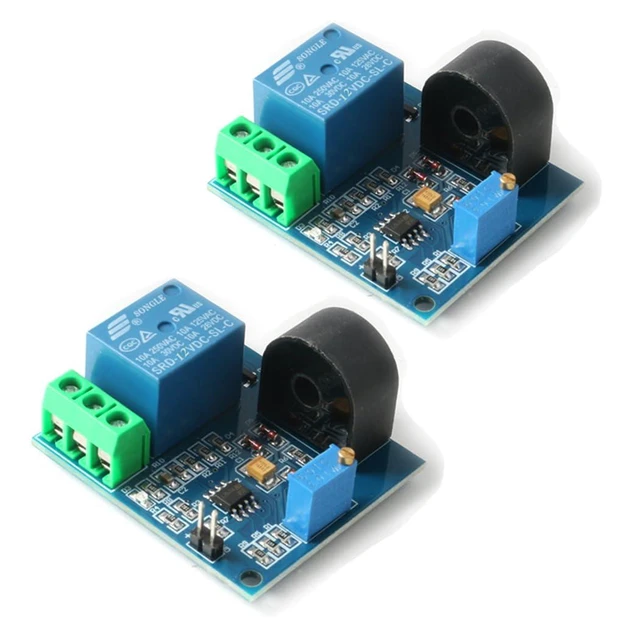 Main image of 2pcs 5A AC Current Sensor Current Detection Sensor Relay 12V AC Current Relay Mo