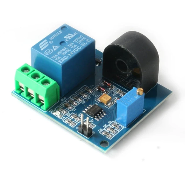 Alt view image 2 of 4 - 2pcs 5A AC Current Sensor Current Detection Sensor Relay 24V AC Current Relay Mo