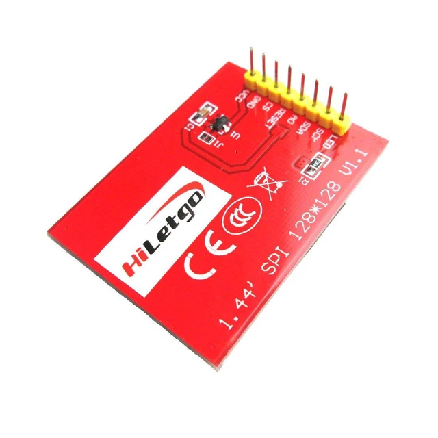 Alt view image 2 of 2 - 1.44" Colorful SPI TFT LCD Display ST7735 128X128 Replace 5110/3310 LCD
