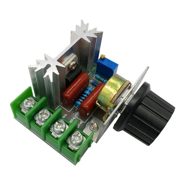 Alt view image 2 of 7 - 2000W PWM AC Motor Speed Control Module Dimmer Speed Regulator 50-220V Adjustabl