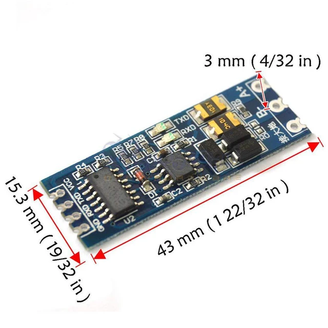 Alt view image 3 of 4 - 5pcs TTL to RS485 485 to Serial UART Level Reciprocal Hardware Automatic Flow Co