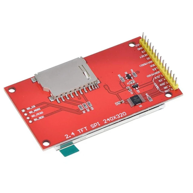 Alt view image 4 of 7 - 2.4" SPI TFT LCD Display 2.4 Inch ILI9341 Touch Panel LCD ILI9341 240x320 5V 3.3