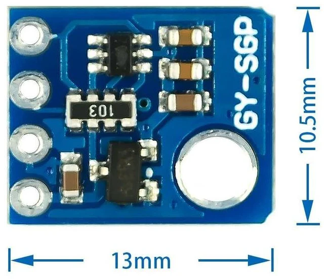 Alt view image 5 of 7 - SGP30 TVOC eCO2 Gas Sensor Air Quality Monitoring Detect Sensor Formaldehyde Car