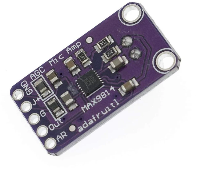 Alt view image 5 of 6 - 2pcs MAX9814 Microphone Amplifier Sensor Module AGC Amplifier Board Auto Gain Co