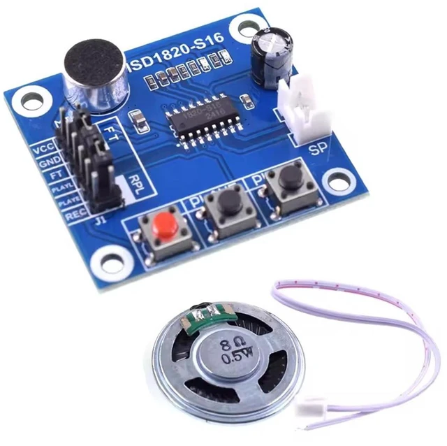Alt view image 2 of 7 - 2pcs ISD1820 Recording Module Voice Module the Voice Board telediphone Module Bo