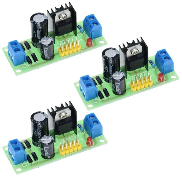 Main image of 3pcs L7805 LM7805 3-Terminal Voltage Stabilizer 5V Voltage Stabilizer Power Modu