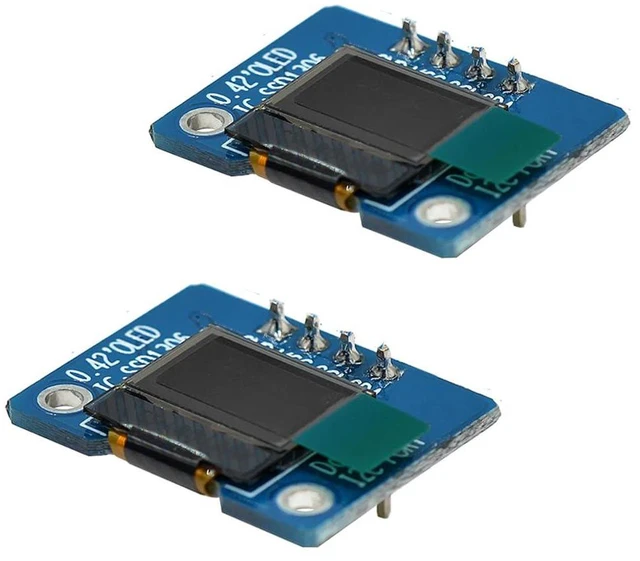 Main image of 2pcs 0.42" SSD1306 72 * 40 IIC I2C OLED Display Module 0.42 Inch 72x40 OLED LCD