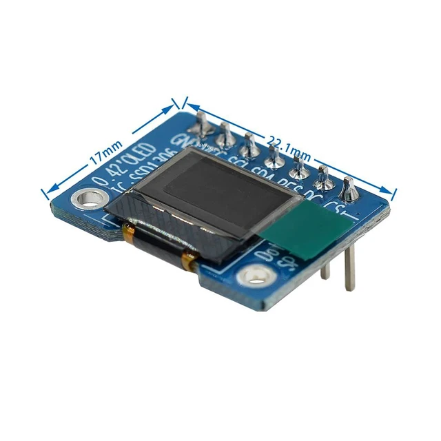 Alt view image 5 of 6 - 2pcs 0.42" SSD1306 72 * 40 SPI OLED Display Module 0.42 Inch 72x40 OLED LCD Disp