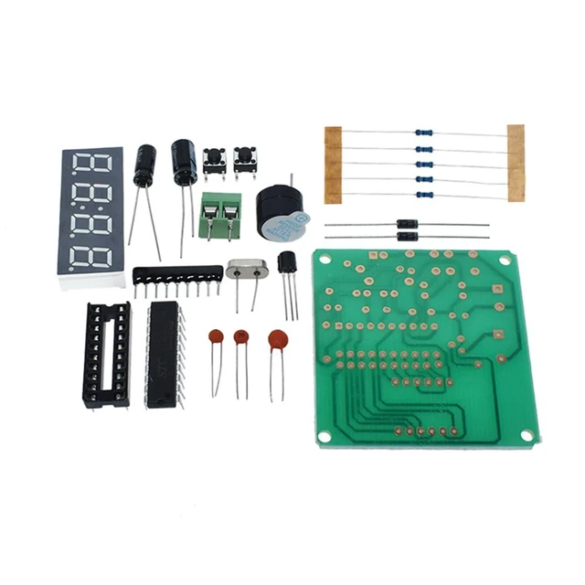 Alt view image 2 of 7 - 2pcs AT89C2051 Digital LED Display Electronic Clock DIY Kit 0.56 Inch 4 Bits Ele