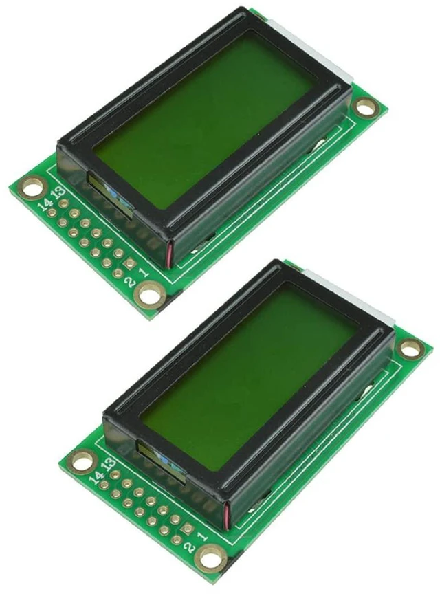 Main image of 2pcs SPLC780D 0802 LCD Display Module 8x2 Character LCD LCM Display 5V LCD Modul