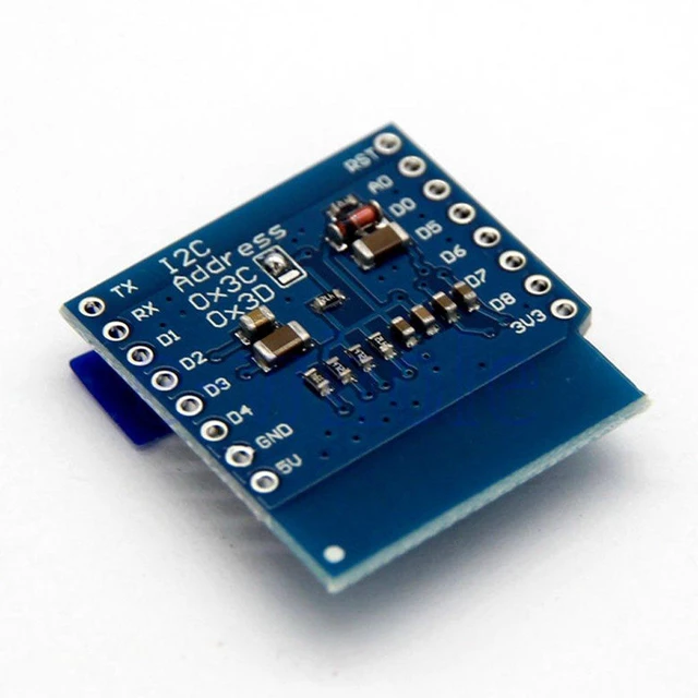 Alt view image 3 of 5 - 0.66 inch OLED 0.66" OLED mini OLED Shield with I2C/IIC 64x48 Pixels 3.3V