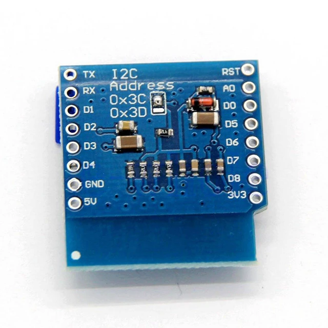 Alt view image 4 of 5 - 0.66 inch OLED 0.66" OLED mini OLED Shield with I2C/IIC 64x48 Pixels 3.3V