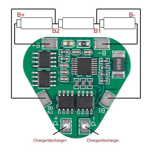 Alt view image 5 of 6 - 3PCS 3S 12V 8A Lithium Battery Protection Board,10.8V 11.1V 12.6V PCB BMS Overcharge Over-Discharge Protection Board Module for 3 Li-ion Cell Pack