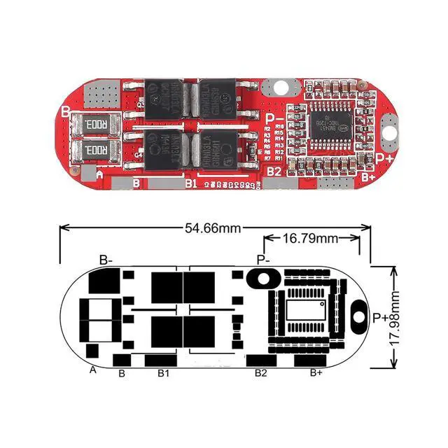 Alt view image 3 of 7 - 4PCS BMS 4S 25A 16.8V Battery Protection Board for 18 650 Li-ion Lipo Lithium Battery PCB Protection Board Integrated Circuits
