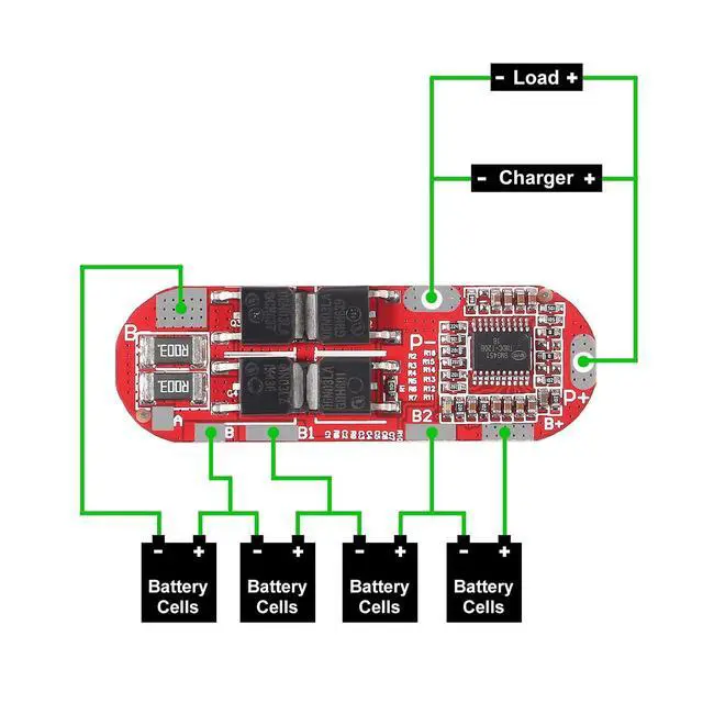 Alt view image 6 of 7 - 4PCS BMS 4S 25A 16.8V Battery Protection Board for 18 650 Li-ion Lipo Lithium Battery PCB Protection Board Integrated Circuits