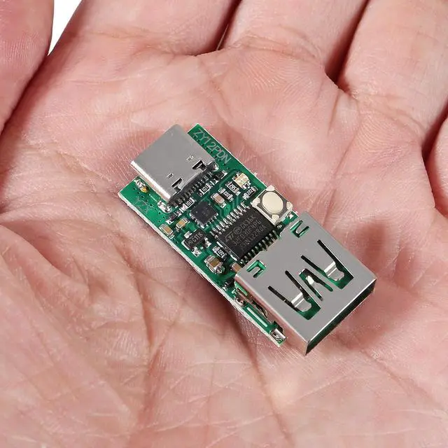 Alt view image 7 of 7 - 2PCS Type-C USB-C PD2.0 3.0 PD3.0 to DC Decoy Fast Charge Trigger Polling Detector Module (ZY12PDN with USB)